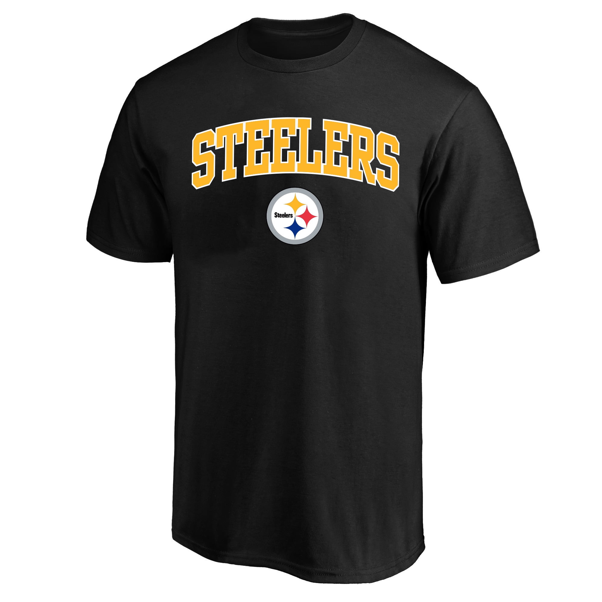 Men's Fanatics Black Pittsburgh Steelers Big & Tall Arch Logo T-Shirt