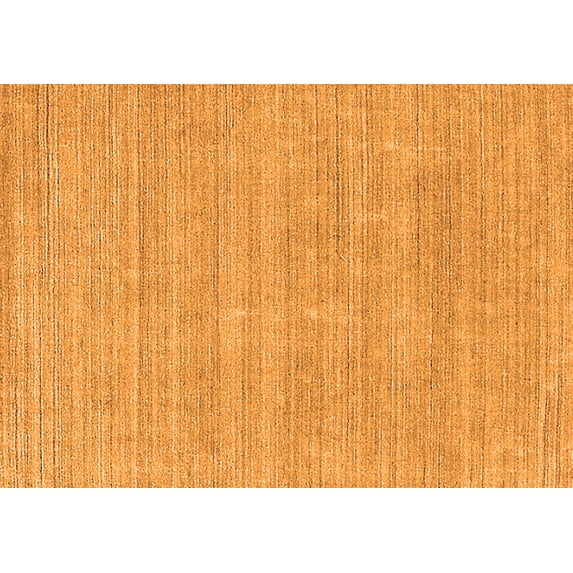 Ahgly Company Indoor Rectangle Solid Orange Modern Area Rugs, 5' x 8'