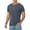 02-Vg Navy Blue, variant on Mens Henley Short Sleeve T-Shirt Cotton Lightweight Button T-Shirts Basic Casual Shirts Vg Brown L