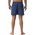 thumbnail image 3 of INSPIRE CHIC Men's Solid Summer Drawstring Waist Mesh Liner Back Pocket Swim Shorts 30 Navy Blue, 3 of 5