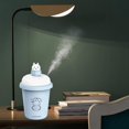 thumbnail image 3 of Humidificador portátil de agua de 300 ml Difusor de aire silencioso con funcionamiento silencioso para Guardería Hogar Escritorio Bebé Azul Baoblaze Humidificador portátil, 3 of 8