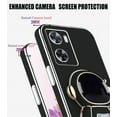 thumbnail image 4 of Compatible with Oppo A57 4G Case Silicone TPU Plating, Oppo A57 4G Cases Cute Astronaut Pattern Phone Case with Stand (Black), 4 of 7