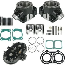 EPOTOOR Cylinder Head Piston Gasket Top End Kit Replacement for Yamaha Banshee 350 1987-2006