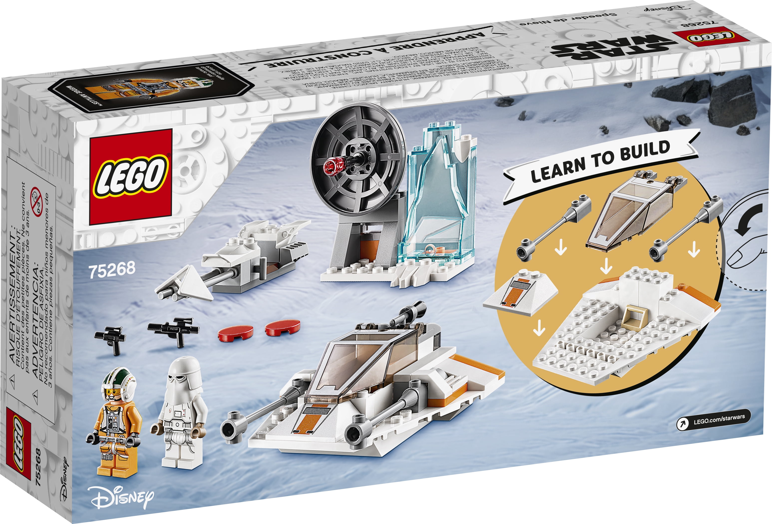 LEGO Star Wars Snowspeeder 75268 Starship Set for Kids 4 91 pieces Walmart