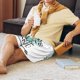 thumbnail image 5 of Balery Not All Who Wander Are Lost1 Pantalones cortos de pijama de punto de algodón para hombre con cinturilla y bolsillos-Large, 5 of 6