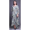 thumbnail image 2 of Bimba Caftan pour Femme Tenue d'Intérieur Robe Maxi de Plage Couvre-Maillot, 2 of 5