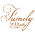 thumbnail image 1 of Family faith and friends Vinyl Decal Sticker Quote - Small - Light Brown, 1 of 3