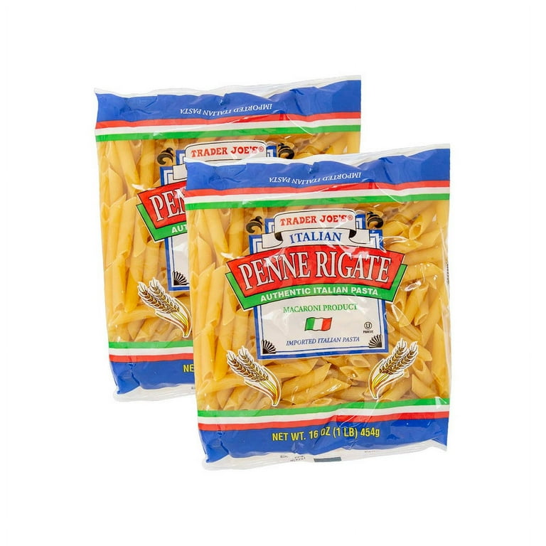 Trader Joes Authentic Italian Penne Rigate Pasta 1 lb