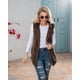 thumbnail image 1 of Chaqueta de felpa con capucha para mujer, chaleco de color sólido europeo y americano de longitud media, nuevo estilo caliente, otoño e invierno, 2023, 1 of 4