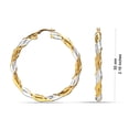 thumbnail image 5 of Charmsy Large Hoop Earrings Light Weight Italian Design Click Top Earrings Hoops Jewelry for Women 55MM, 5 of 6