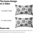 thumbnail image 6 of Red White Snowflakes Winter Christmas Pillow Covers 18x18 Set of 2 Xmas Snow Holiday Decoration Print Decorative Outdoor Pillowcases Seasonal Farmhouse Throw Cushion Case Decor for Couch Sofa Bed, 6 of 6