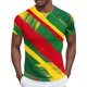 thumbnail image 1 of Pantalones Cortos Negros, Manga Corta Impresa de los Hombres, Cuello Redondo/Camisa, 1 of 4