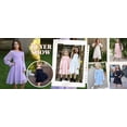 thumbnail image 4 of Arshiner Girl Tulle Dress Winter Long Sleeve Teen Girls Party Casual Dresses, 4 of 6