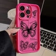 thumbnail image 3 of Funda de silicona con diseño de mariposa y líneas de dibujo para iPhone 15 Pro Max, funda para iPhone 11, 12, 13, 14, 16 Pro Max, Mini X, XS, XR, 7, 8 Plus, 3 of 5