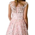 thumbnail image 5 of Illusion Neck Floor-length Flare Gown, 5 of 5