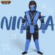 thumbnail image 2 of Disfraz de ninja Spooktacular Creations, azul, para niños y niños, 2 of 7