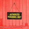 thumbnail image 2 of Authorized Personnel Only 5x10 Hanging Plus Wall or Door Sign | Office DÃ©cor, 2 of 7