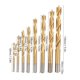 thumbnail image 2 of 8 Piezas Brocas,Brocas de 3-10 mm de Acero de Alta Velocidad para Carpintería de Tres Puntos Brocas 3mm 4mm Spptty herramientas industriales, 2 of 7