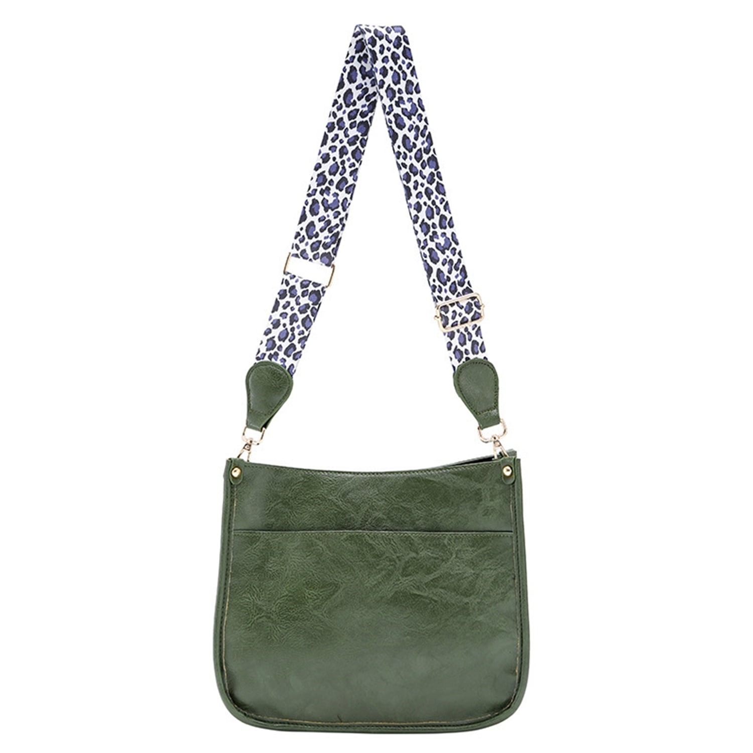 Leopard Guitar Strap Crossbody Bag Messenger Bag for Women
