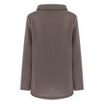 thumbnail image 4 of LYXSSBYX Women Long Sleeve Tops Hot Sale Clearance Women Button Long Sleeve Knitting Sweatshirt Pullover Tops Blouse Solid Shirt, 4 of 9