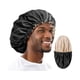 thumbnail image 1 of wonima11 Satin Men Bonnet for Long Hair: Extra Deep & Large with Adjustable Strap, Bonnet for Curly, Coily, Locs Protective Styles, 1 of 1