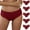 Red, variant on Women's Crochet Lace Panties - Lace Up Hollow Out Underwear - Sexy Four Season Wear