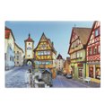 thumbnail image 1 of German Cutting Board, Rothenburg ob der Tauber Bavaria Germany Famous Street Colorful Classic Houses, Decorative Tempered Glass Cutting and Serving Board, Large Size, Multicolor, by Ambesonne, 1 of 1