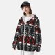 thumbnail image 3 of Balery Skull santa hat Sudadera ligera de manga larga con capucha y protección solar UPF 50+ para hombre y mujer, ideal para pesca y running-XX-Large, 3 of 7