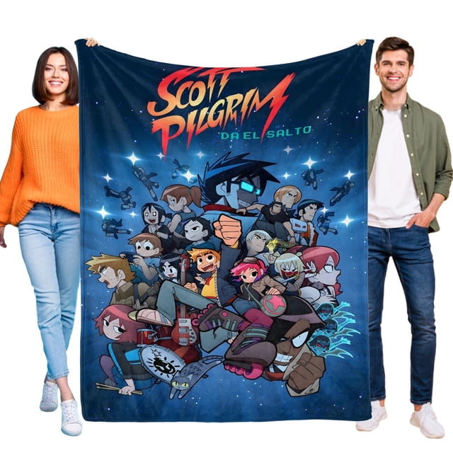 Scott Pilgrim anti-pilling, suave, ligera, esponjosa y acogedora de lujo para hogar y cocina – Perfecta para niños y adultos,200X150cm