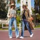 thumbnail image 4 of 2024 Primavera/Novedad de verano Jeans trompeta para mujer, cintura alta, aspecto delgado, pantalones sueltos, 4 of 4
