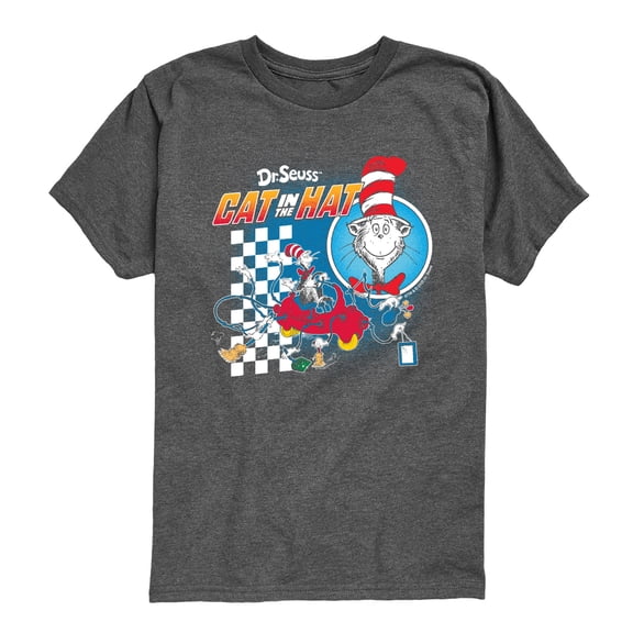 The Cat in the Hat - Seuss Racing - Youth Boys Short Sleeve Graphic T-Shirt