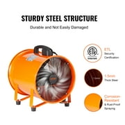 VEVOR Portable Ventilator, 12 inch Heavy Duty Cylinder Fan with 16.4ft Duct Hose, 585W Strong Shop Exhaust Blower 3198CFM, Industrial Utility Blower for Sucking Dust, Smoke, Smoke Home/Workplace