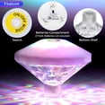 thumbnail image 4 of 2 Pieces Swimming Pool Lights Floating Pool Lights Underwater Waterproof Lights LED Pool Accessories with 7 Modes for Disco Pool Party or Pond Decor Decoration, 4 of 8