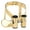 Bb Clarinet - Gold-Plated, variant on Vandoren M|O Ligature and Plastic Cap for Bb Clarinet; Silver Plated