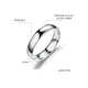 thumbnail image 2 of Anillo De Pareja De Titanio Liso De Acero Inoxidable Simple Xtellar plateado, 2 of 4
