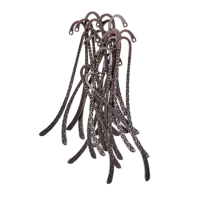de de línea de abalorios de metal de bronce vintage 20x con papelería de agujero