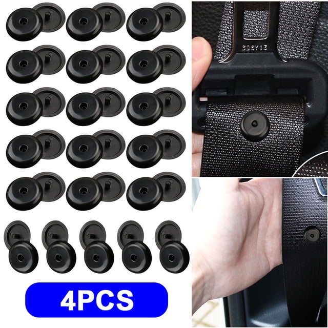 DQrwqpou 5 Pares Topes para Seguridad Coche Botón Parada Retención Clip Hebilla Límite Espacio