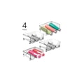 thumbnail image 2 of mDesign Plastic Free-Standing Stacking 3 Bottle Storage Rack, 4 Pack, Smoke Tint, 2 of 13