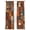 Orange, variant on Boho Vintage Sheer Curtains 84 Inch Length 2 Panels Set, Brown Ethnic Middle Century Geometric Voile Window Treatment Rod Pocket Curtains Sheers Drapes for Bedroom/Living Room/Kitchen 52"x84"x2