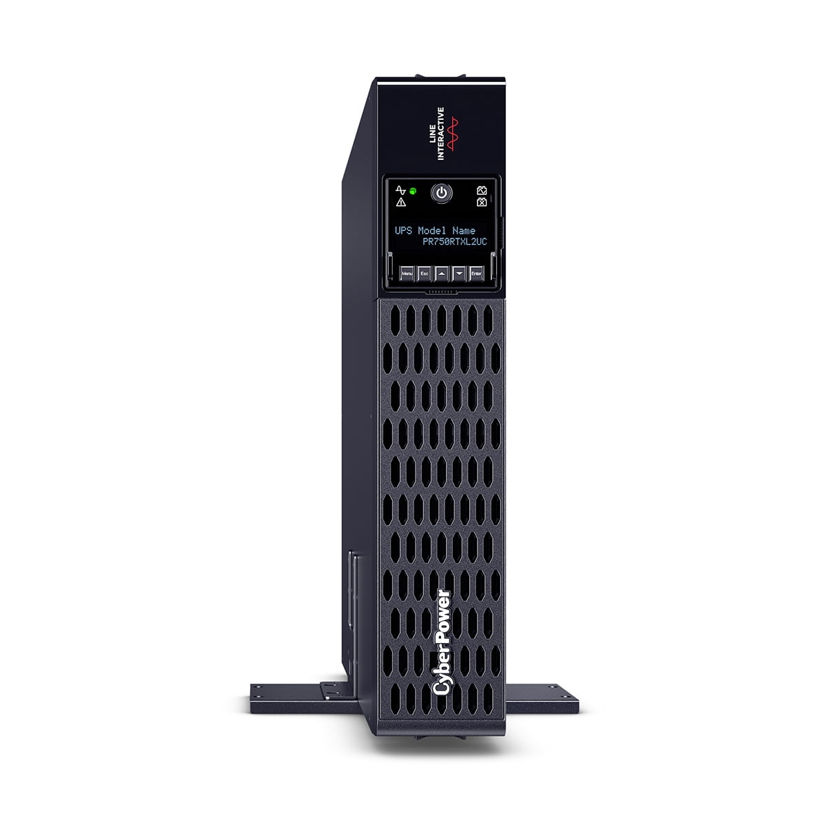 CyberPower PR750RTXL2UC Smart App Sinewave UPS Systems - 750VA/750W, 120 VAC, NEMA 5-15P, 2U, Rack / Tower, Sine Wave, 8 Outlets, LCD, PowerPanel® Business