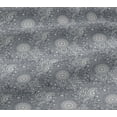 thumbnail image 5 of oneOone Viscose Jersey Navy Gray Fabric Floral Mandala Artistic Fabric For Sewing Printed Craft Fabric By The Yard 60 Inch Wide, 5 of 5