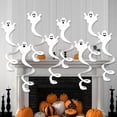 thumbnail image 4 of 24 piezas de decoraciones de Halloween colgantes en espiral, serpentinas de fantasmas de Halloween para el techo, decoración de terror espeluznante, decoraciones para fiestas de Halloween, 4 of 5