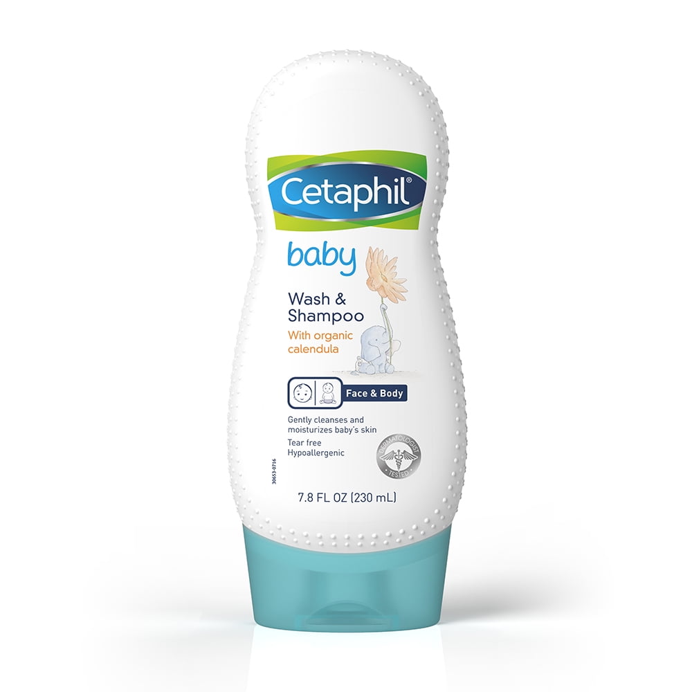 Cetaphil Baby Wash & Shampoo with Organic Calendula, 7.8 fl oz