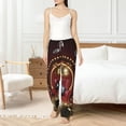 thumbnail image 6 of Lsque Casino King And Playing Cards Print Women's Pajama Pants, Lounge Pant - Comfortable Home Wear,Elastic Waistband, Stylish Design-Small, 6 of 9