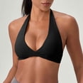 thumbnail image 2 of Xijirk Tank Tops Seamless Padded Sports Bra Open Back Yoga Workout Low Gym Fitness Crop Top Camisole Tops for Women,Black,S, 2 of 5