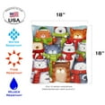 thumbnail image 2 of Toland Home Garden Set of 2 Cat Caroling Winter Pillow Covers 18x18 Inch Cats Throw Pillows, 2 of 4