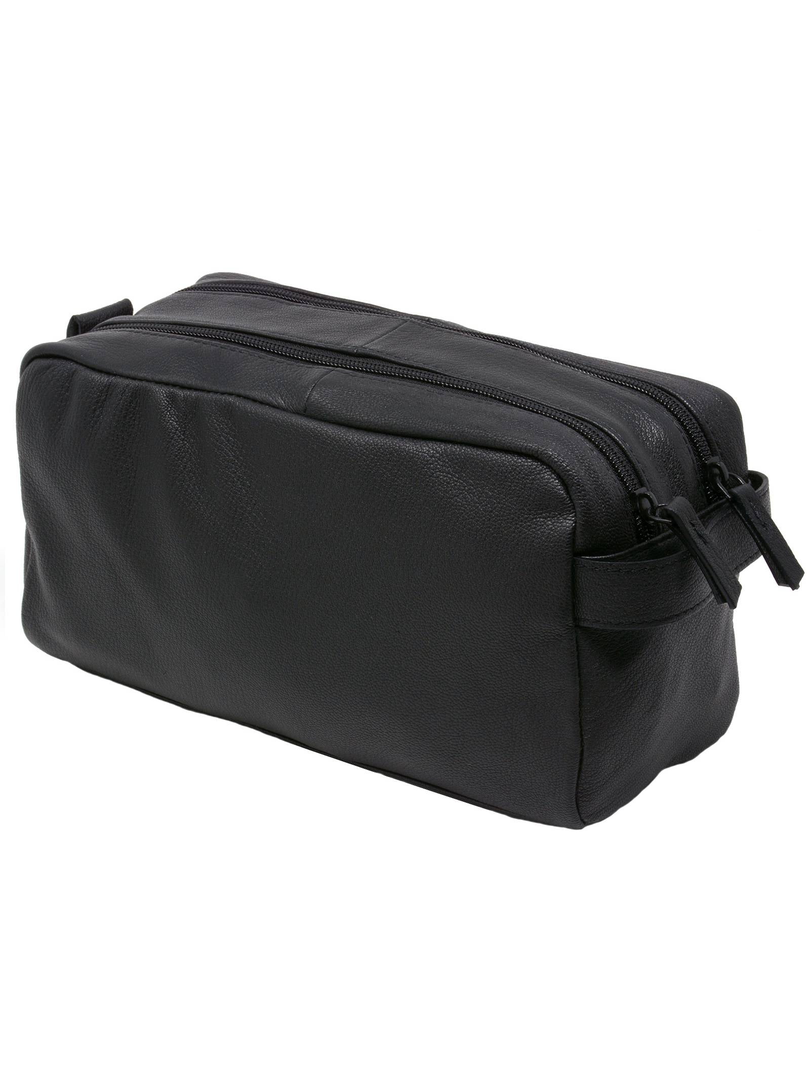 AlpineSwiss Sedona Toiletry Bag Genuine Leather Shaving Kit Dopp Kit Travel Case