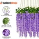 thumbnail image 4 of Flores Artificiales De Decoracion Glicina Colgantes De Wisteria para Jardín Exterior Hogar Fiesta Boda Plantas Artificiales Decorativas Flores Artificiales Realistas (Morado 12 Piezas), 4 of 8