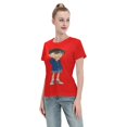thumbnail image 4 of T-Shirt Basique à Manches Courtes pour Femmes Detective Conan Conan, 4 of 6
