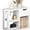 White, variant on 3 Cube Bookcase with Drawer, 2 Tier Bookshelf for Small Space, Modern Freestanding Display Rack with Open Shelves, White Book Case, Wood Cube Storage Organizer Bedroom Living Room